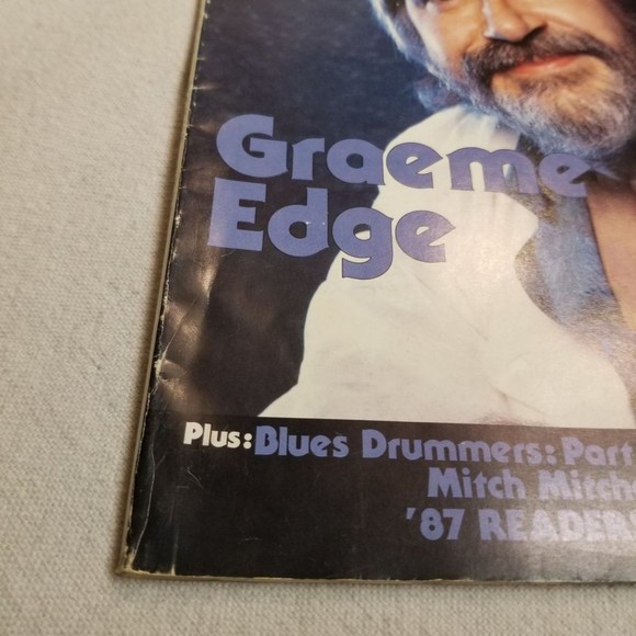 March 1987 Modern Drummer mag Graeme Edge, Win Neil Pearts Drums - Picture 3 of 8